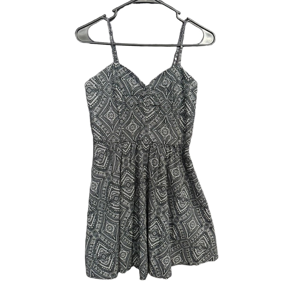 Forever 21 Dress Womens S Patterned Sundress Spaghetti Straps Boho Chic Summer